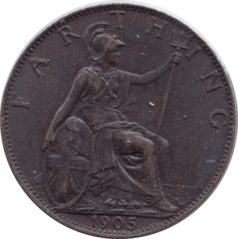 1905 FARTHING ( UNC ) - Farthing - Cambridgeshire Coins
