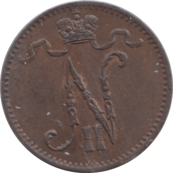 1905 FINLAND 1 PENNI - WORLD COINS - Cambridgeshire Coins