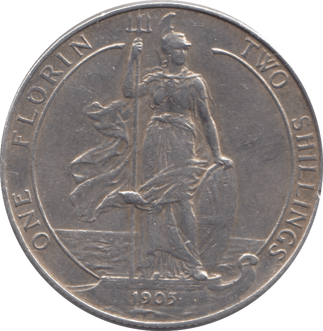 1905 FLORIN ( GVF ) SCARCE DATE EDWARD VII - Florin - Cambridgeshire Coins