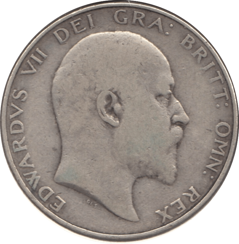 1905 HALFCROWN ( F ) SCARCE DATE EDWARD VII B - HALFCROWN - Cambridgeshire Coins