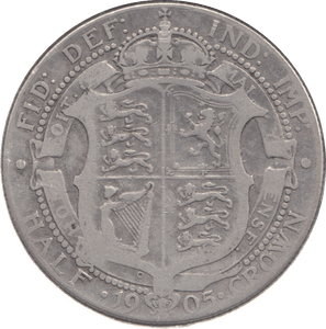 1905 HALFCROWN ( FAIR ) SCARCE DATE REF 2 - Halfcrown - Cambridgeshire Coins