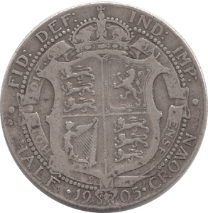 1905 HALFCROWN ( FINE ) 8 - Halfcrown - Cambridgeshire Coins