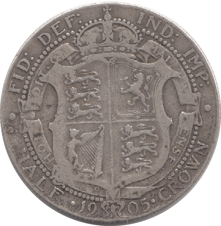 1905 HALFCROWN ( FINE ) 8 - Halfcrown - Cambridgeshire Coins