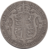 1905 HALFCROWN ( FINE ) 8 - Halfcrown - Cambridgeshire Coins