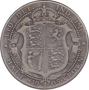 1905 HALFCROWN ( FINE ) SCARCE DATE 2 - Halfcrown - Cambridgeshire Coins