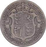 1905 HALFCROWN ( FINE ) SCARCE DATE 2 - Halfcrown - Cambridgeshire Coins