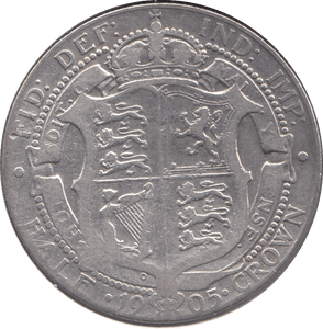 1905 HALFCROWN ( FINE ) SCARCE DATE REF 3 - Halfcrown - Cambridgeshire Coins
