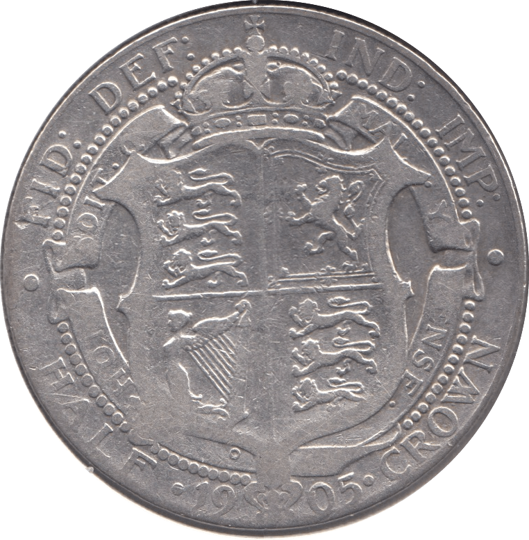 1905 HALFCROWN ( FINE ) SCARCE DATE REF 3 - Halfcrown - Cambridgeshire Coins