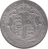 1905 HALFCROWN ( FINE ) SCARCE DATE REF 3 - Halfcrown - Cambridgeshire Coins