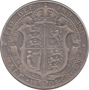 1905 HALFCROWN ( GF ) SCARCE DATE EDWARD VII - HALFCROWN - Cambridgeshire Coins