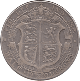 1905 HALFCROWN ( GF ) SCARCE DATE EDWARD VII - HALFCROWN - Cambridgeshire Coins