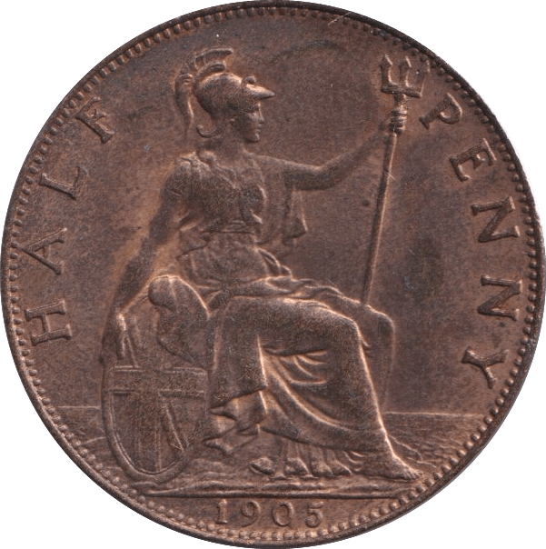1905 HALFPENNY ( UNC ) - Halfpenny - Cambridgeshire Coins