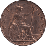 1905 HALFPENNY ( UNC ) - Halfpenny - Cambridgeshire Coins