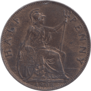 1905 HALFPENNY ( UNC ) - Halfpenny - Cambridgeshire Coins