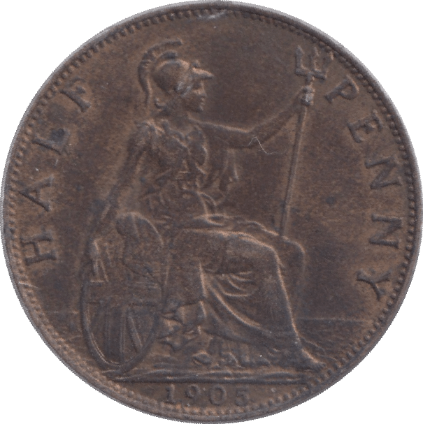 1905 HALFPENNY ( UNC ) - Halfpenny - Cambridgeshire Coins