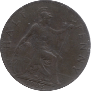 1905 HALFPENNY ( VF ) 23 - Halfpenny - Cambridgeshire Coins