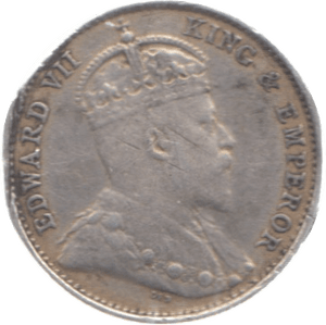 1905 HONG KONG SILVER 5 CENTS - SILVER WORLD COINS - Cambridgeshire Coins