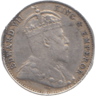 1905 HONG KONG SILVER 5 CENTS - SILVER WORLD COINS - Cambridgeshire Coins