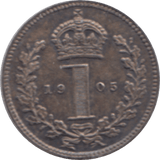 1905 MAUNDY ONEPENCE( UNC ) - Maundy Coins - Cambridgeshire Coins
