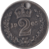 1905 MAUNDY TWOPENCE ( GF ) - MAUNDY TWOPENCE - Cambridgeshire Coins