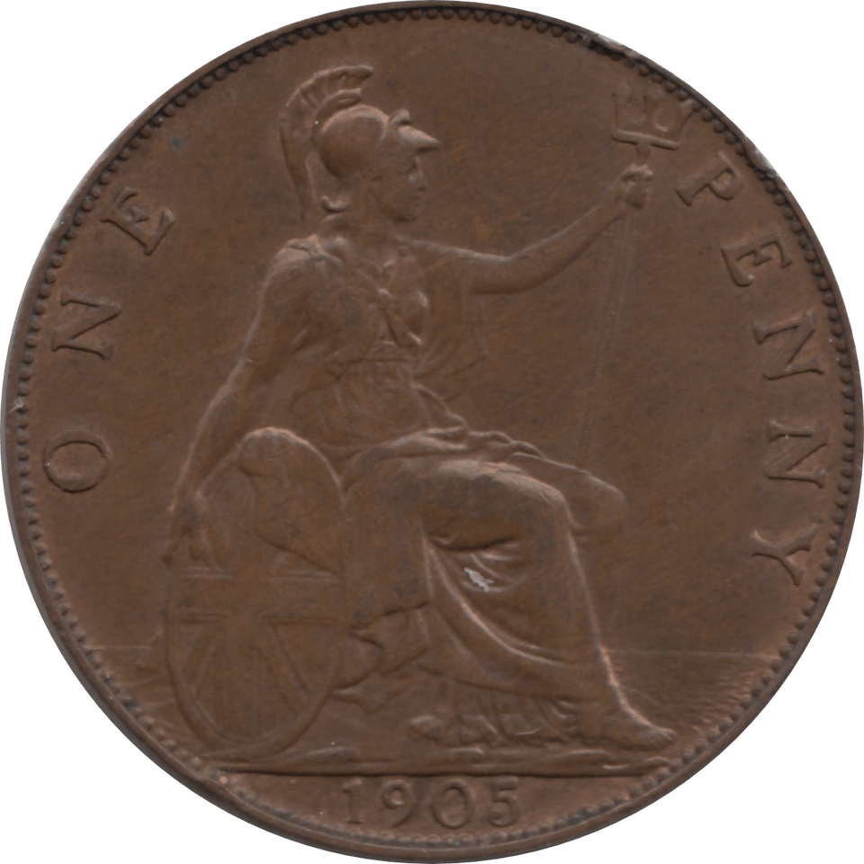 1905 PENNY 1 ( EF ) 19 - Penny - Cambridgeshire Coins