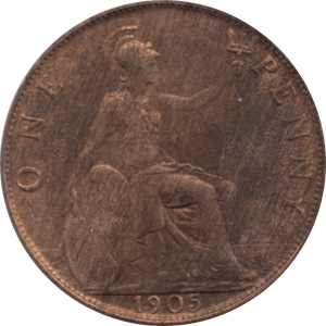 1905 PENNY 2 ( UNC ) 5A - Penny - Cambridgeshire Coins