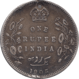1905 SILVER 1 RUPEE HOLED INDIA - WORLD SILVER COINS - Cambridgeshire Coins