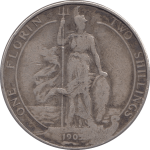 1905 SILVER FLORIN ( NF ) - FLORIN - Cambridgeshire Coins