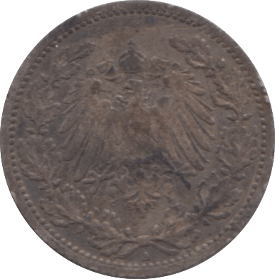 1905 SILVER HALF MARK GERMANY - SILVER WORLD COINS - Cambridgeshire Coins