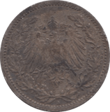 1905 SILVER HALF MARK GERMANY - SILVER WORLD COINS - Cambridgeshire Coins