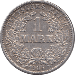 1905 SILVER MARK GERMANY MINT MARK G REF H5 - SILVER WORLD COINS - Cambridgeshire Coins