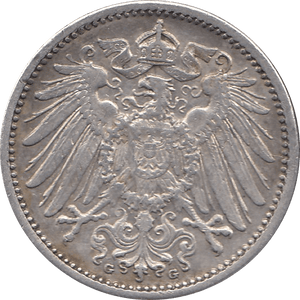 1905 SILVER MARK GERMANY MINT MARK G REF H5 - SILVER WORLD COINS - Cambridgeshire Coins