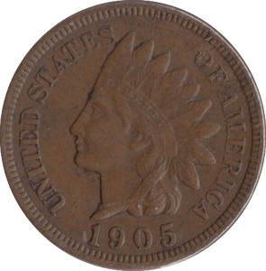 1905 SILVER ONE CENT USA - SILVER WORLD COINS - Cambridgeshire Coins