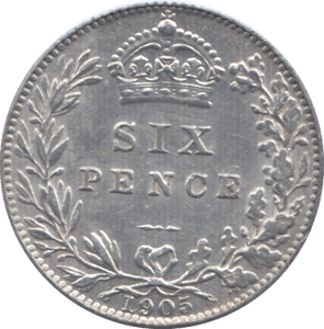 1905 SIXPENCE ( AUNC ) - Sixpence - Cambridgeshire Coins