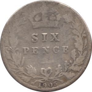 1905 SIXPENCE ( FAIR ) - Sixpence - Cambridgeshire Coins