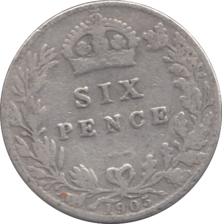 1905 SIXPENCE ( FINE ) 13 - sixpence - Cambridgeshire Coins