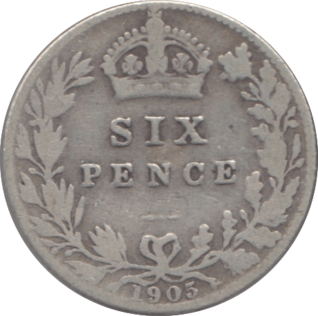 1905 SIXPENCE ( NF ) - Sixpence - Cambridgeshire Coins