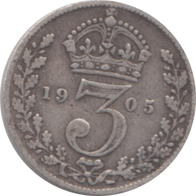 1905 THREEPENCE ( FINE ) - Threepence - Cambridgeshire Coins