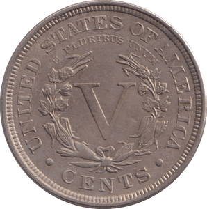 1906 5 CENTS USA - WORLD COINS - Cambridgeshire Coins