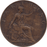 1906 FARTHING 2 ( GVF ) 44 - Farthing - Cambridgeshire Coins