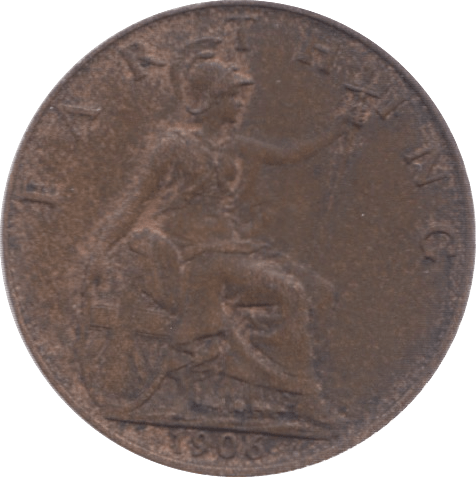 1906 FARTHING ( EF ) 5 - Farthing - Cambridgeshire Coins