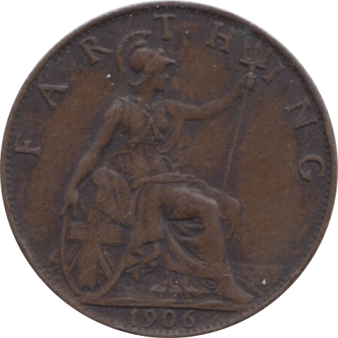 1906 FARTHING ( GVF ) 1 - Farthing - Cambridgeshire Coins