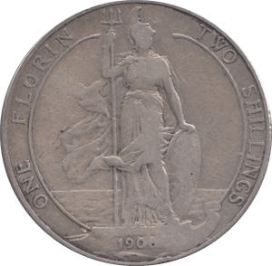 1906 FLORIN ( FINE ) 4 - Florin - Cambridgeshire Coins