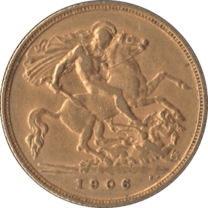 1906 GOLD HALF SOVEREIGN ( EF ) - Half Sovereign - Cambridgeshire Coins