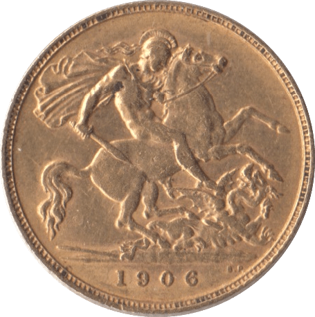 1906 GOLD HALF SOVEREIGN ( EF ) - Half Sovereign - Cambridgeshire Coins