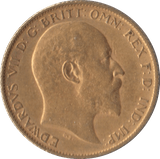 1906 GOLD HALF SOVEREIGN ( EF ) - Half Sovereign - Cambridgeshire Coins