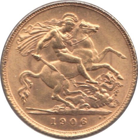 1906 GOLD HALF SOVEREIGN ( UNC ) - Half Sovereign - Cambridgeshire Coins