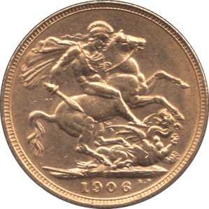 1906 GOLD SOVEREIGN ( AUNC ) - Sovereign - Cambridgeshire Coins