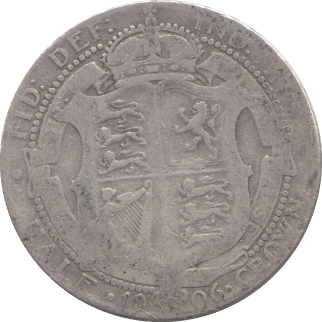 1906 HALFCROWN ( FAIR ) 2 - HALFCROWN - Cambridgeshire Coins