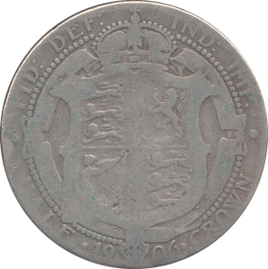 1906 HALFCROWN ( FAIR ) - Halfcrown - Cambridgeshire Coins